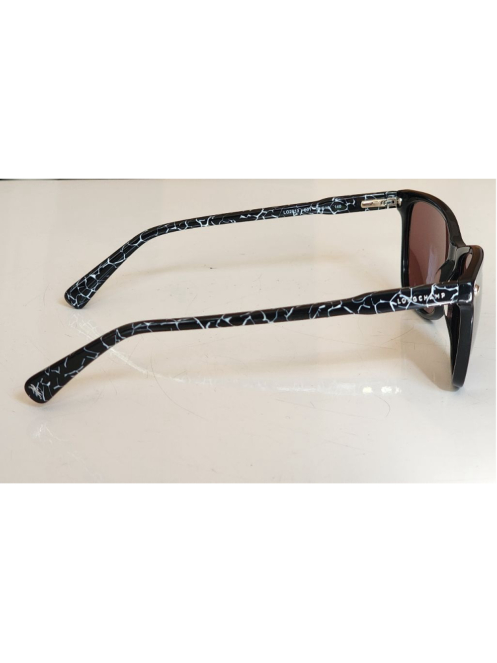 LONGCHAMP NEW LO2613 Mirrored Black Square Sunglasses - Picture 5 of 9